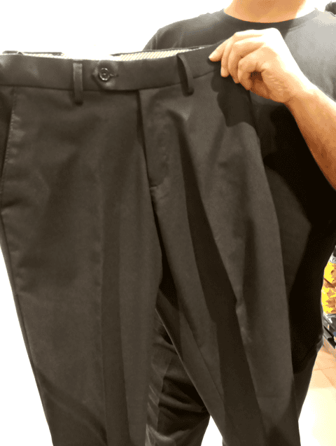 dark grey poly viscose casual trousers - 21051746 -  Standard Image - 0