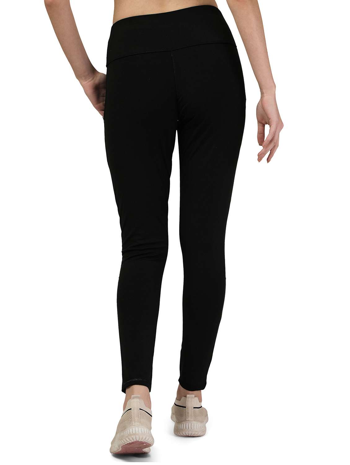 solid high rise slim fit yoga jeggings - 21051832 - Standard Image - 3