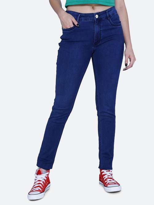 women mid rise plain jean - 21051912 - Standard Image - 0