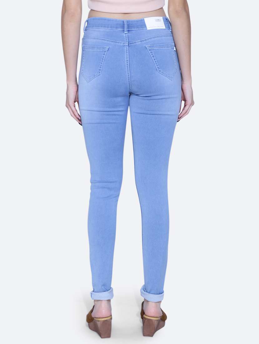 women mid rise plain jean - 21051933 - Standard Image - 3