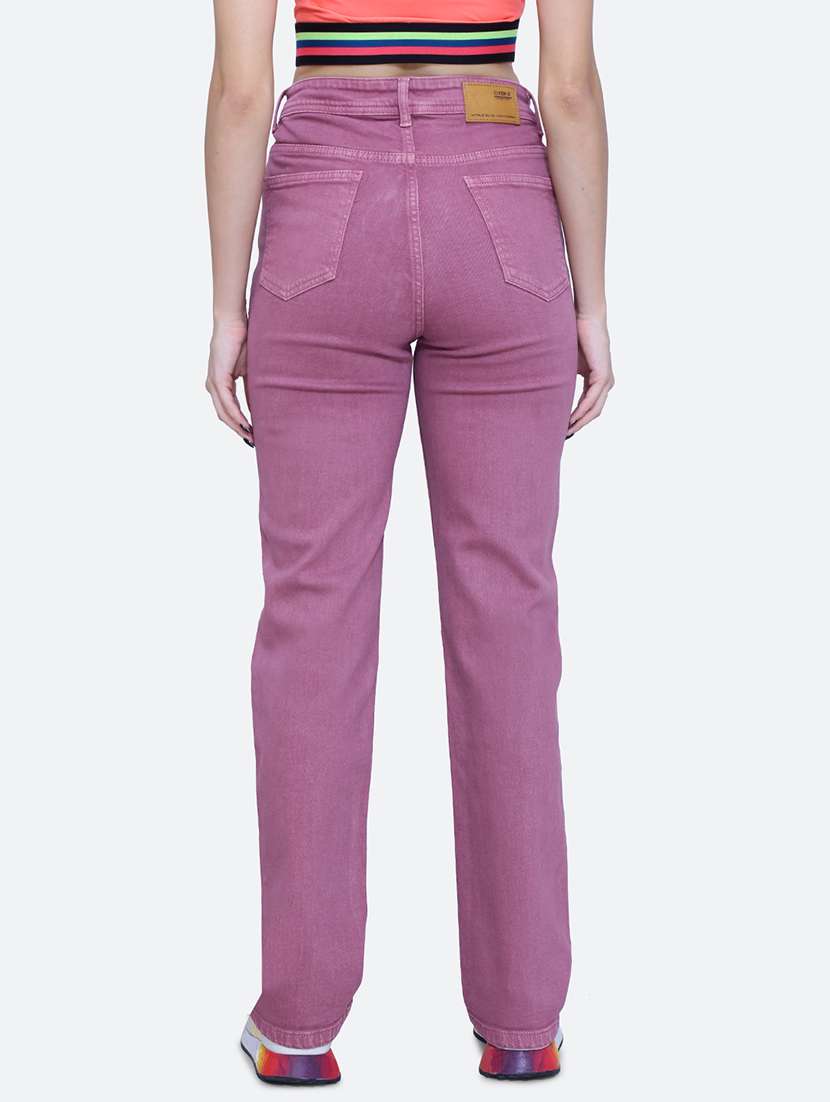 women high rise plain jean - 21052075 -  Standard Image - 3