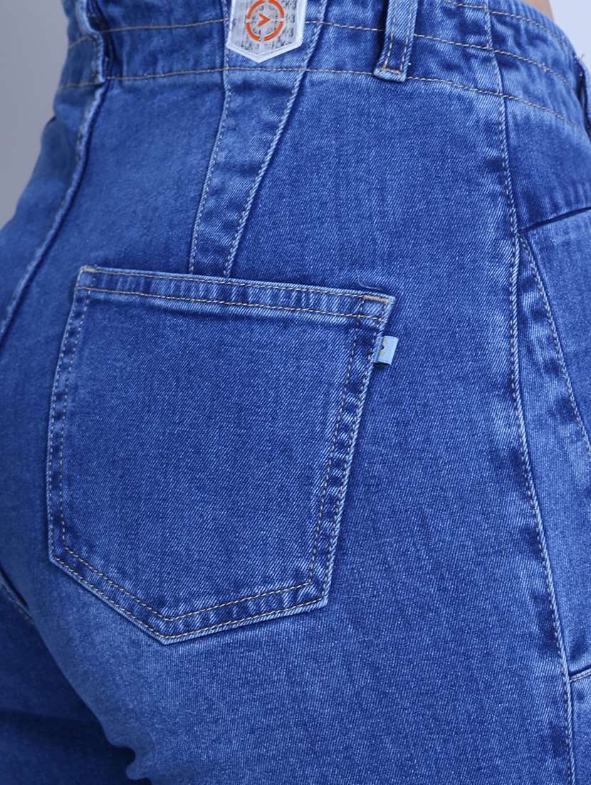 women high rise distressed jean - 21052103 - Standard Image - 5