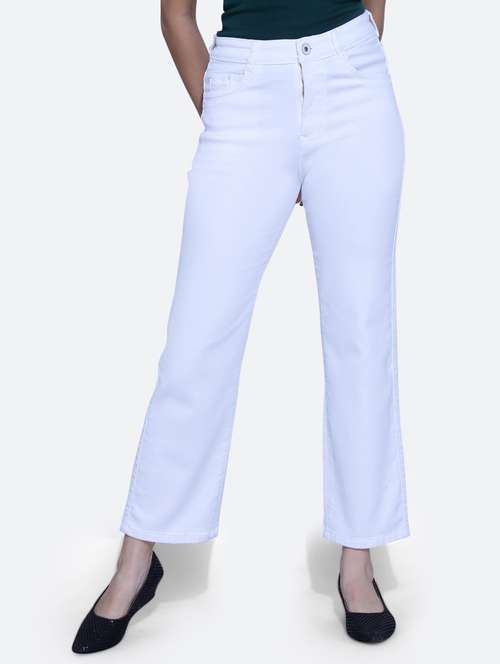 women high rise plain jean - 21052148 - Standard Image - 0