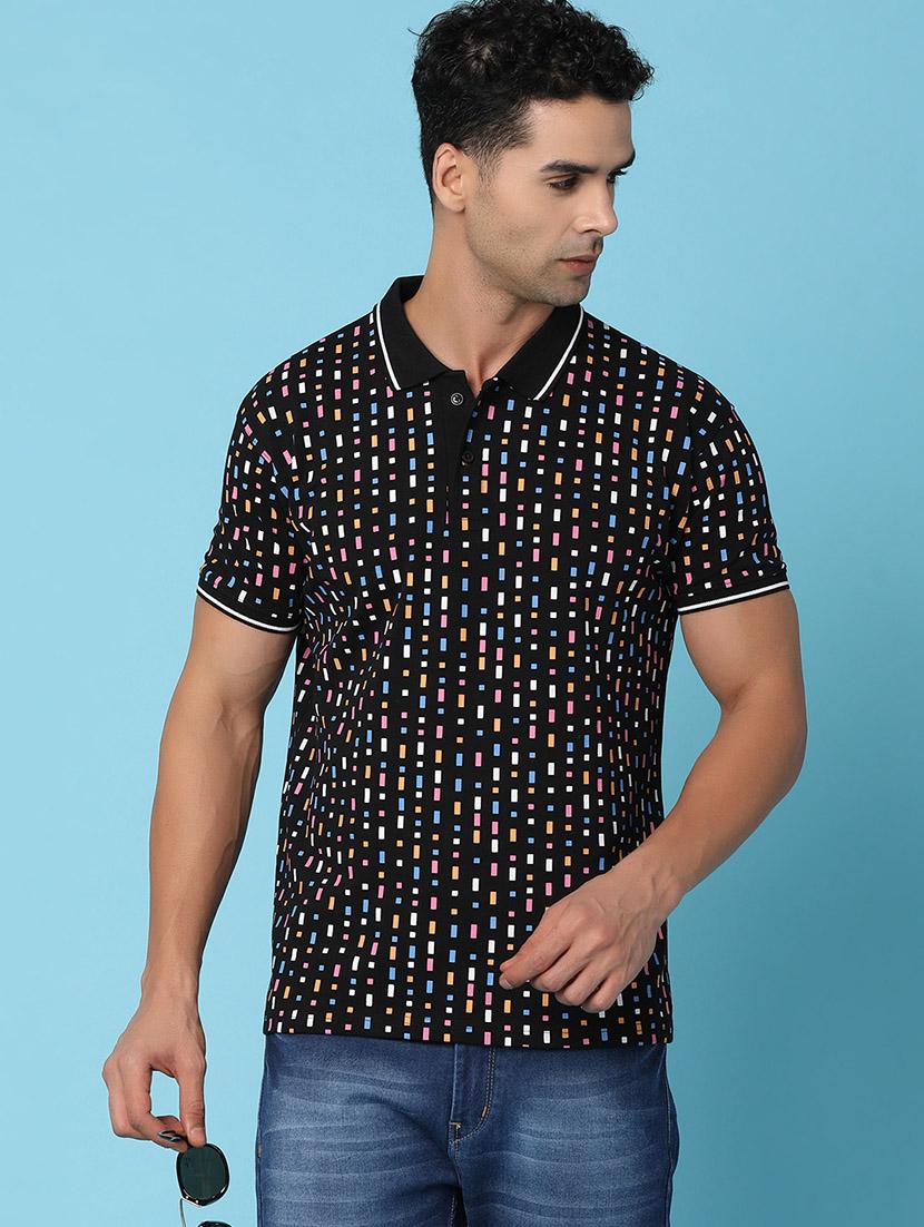 men polo neck printed t-shirt - 21053586 - Standard Image - 3
