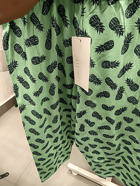 light green cotton single jersey shorts and threefourth - 21053698 -  Zoom Image - 0
