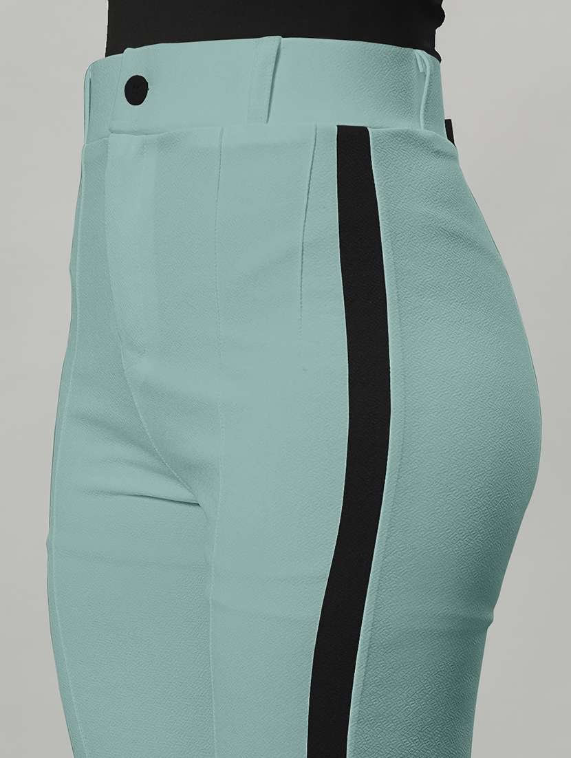 women solid color bootcut trouser - 21054475 -  Standard Image - 5