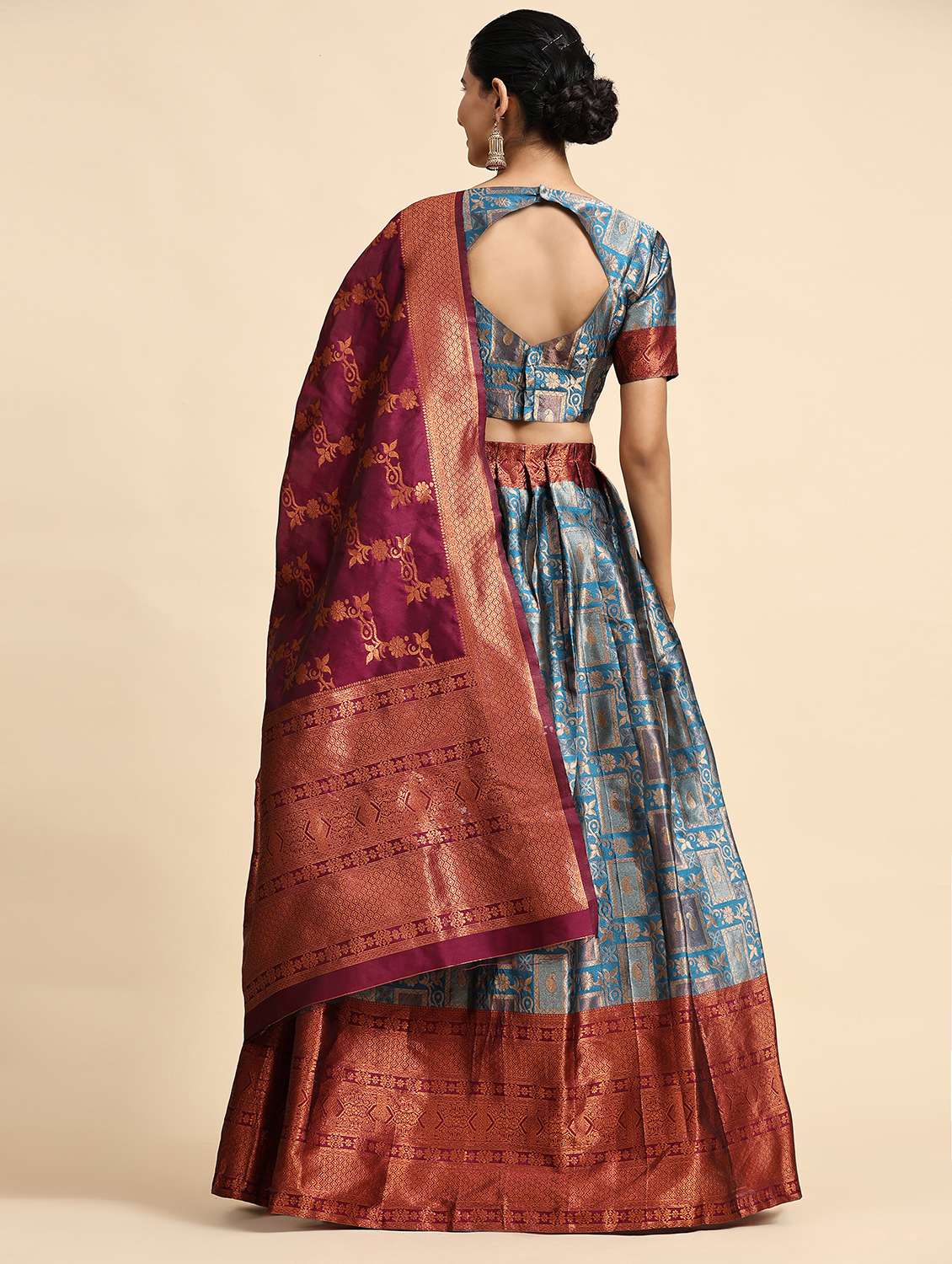 women self design unstitched lehenga - 21054692 - Standard Image - 3