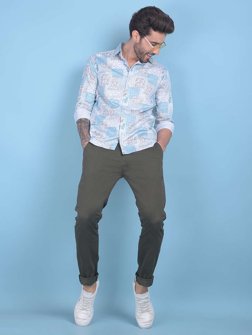 men printed cotton casual shirt - 21054763 -  Standard Image - 3