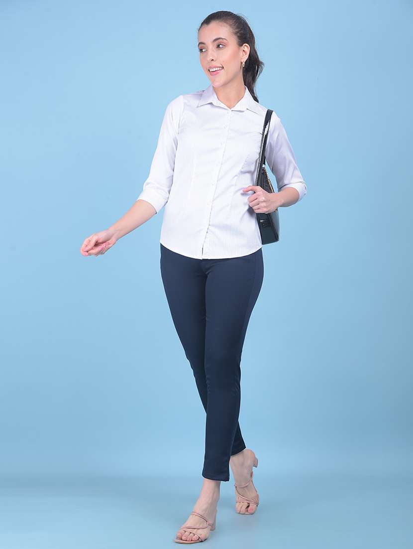women white striped printed shirt - 21054921 - Standard Image - 3