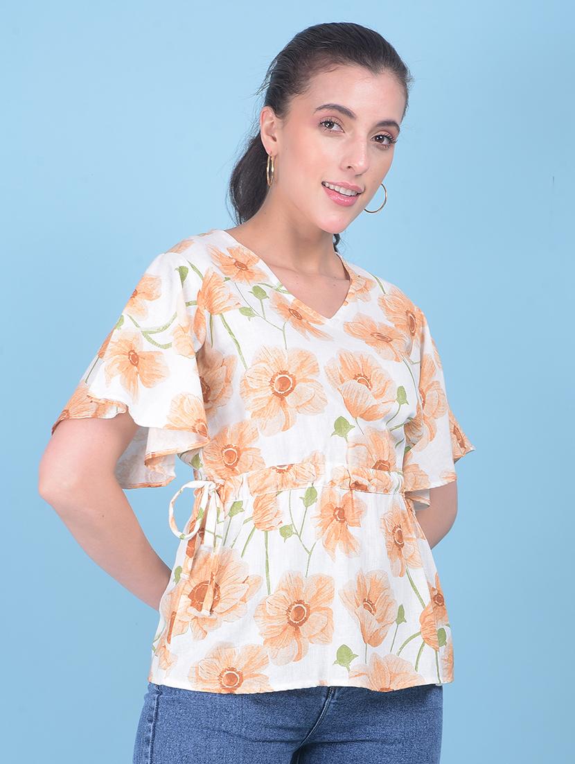 women white floral printed top - 21054973 - Zoom Image - 0