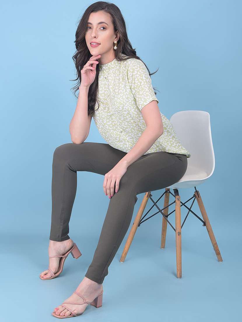 women green printed casual top - 21054976 - Standard Image - 3