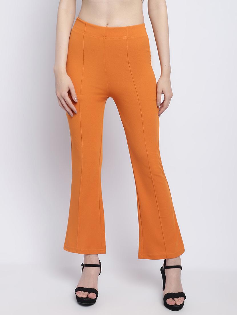 orange lycra bootcut trouser - 21055969 - Zoom Image - 0