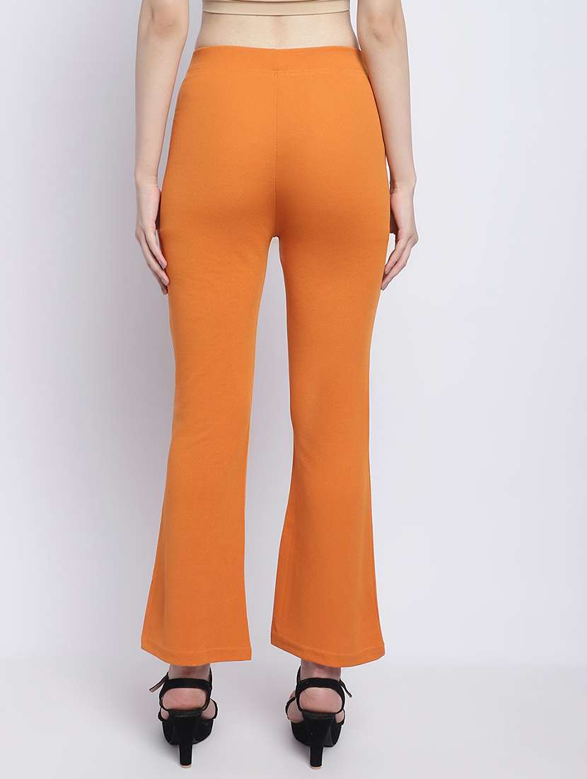 orange lycra bootcut trouser - 21055969 - Standard Image - 3