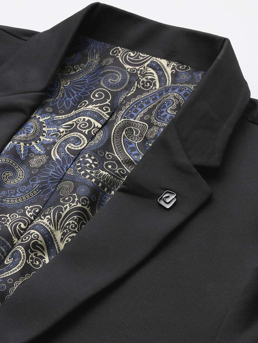 men notched lapel neck solid single breasted casual blazer - 21056108 -  Standard Image - 5