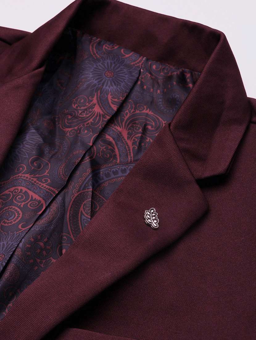 men notched lapel neck solid single breasted casual blazer - 21056120 -  Standard Image - 5