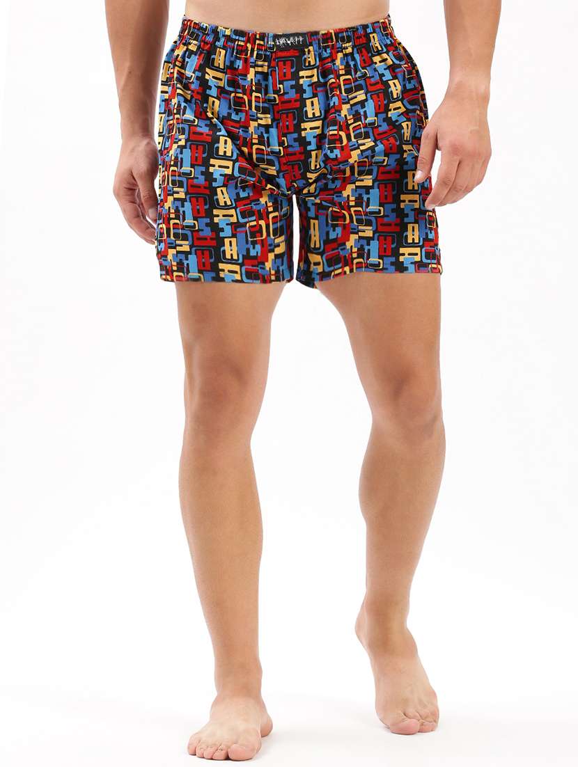 men mid rise printed boxer