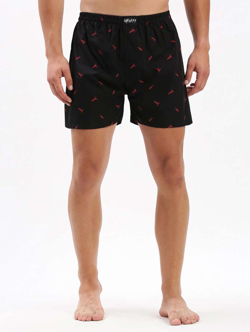 men mid rise printed boxer