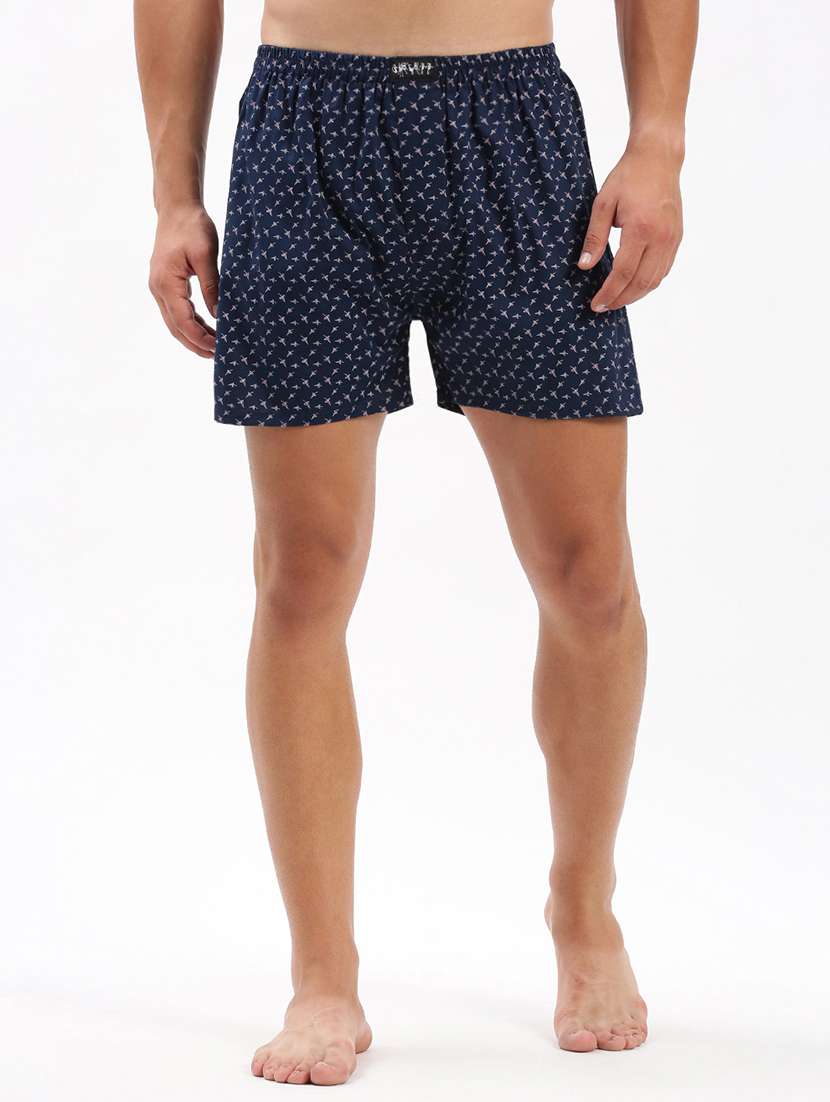 men mid rise printed boxer
