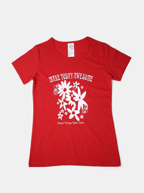 red single jersey tshirt - 21056301 -  Standard Image - 0