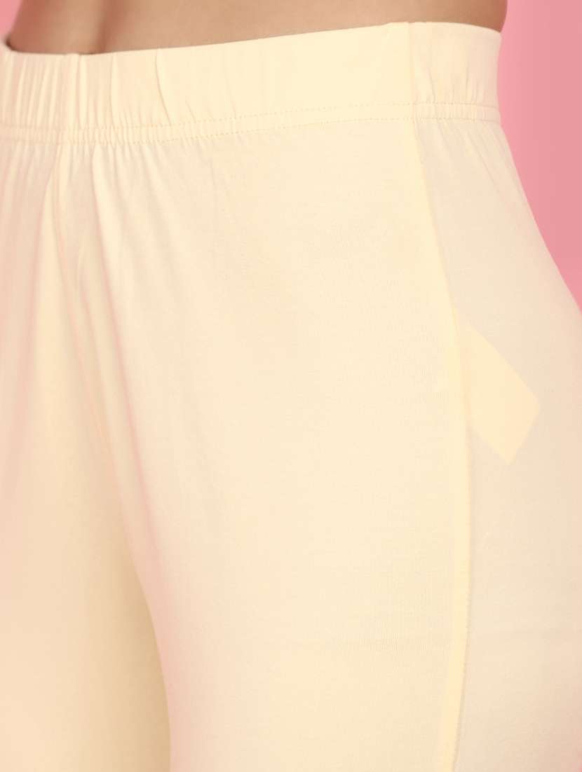 cream cotton peg trouser - 21056729 -  Standard Image - 5