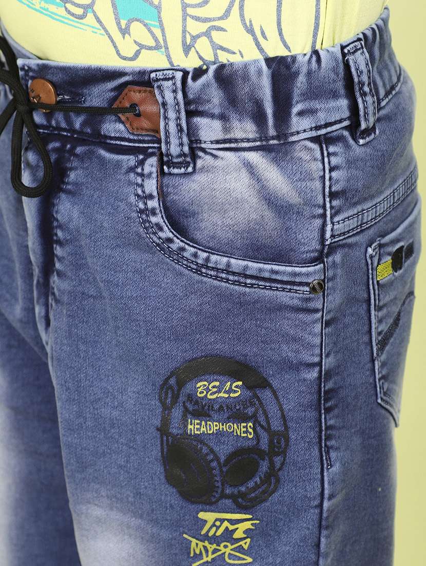 boy mid rise washed three fourth - 21056843 -  Standard Image - 5