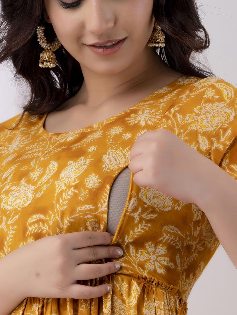 women florals printed maternity wear dress - 21057047 - Standard Image - 3