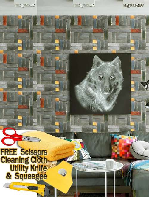 winner (45x500 cm) multicolor wallpaper self adhesive-diy-vinyl sticker-water proof.roll length 5 meters. - 21057153 -  Standard Image - 0