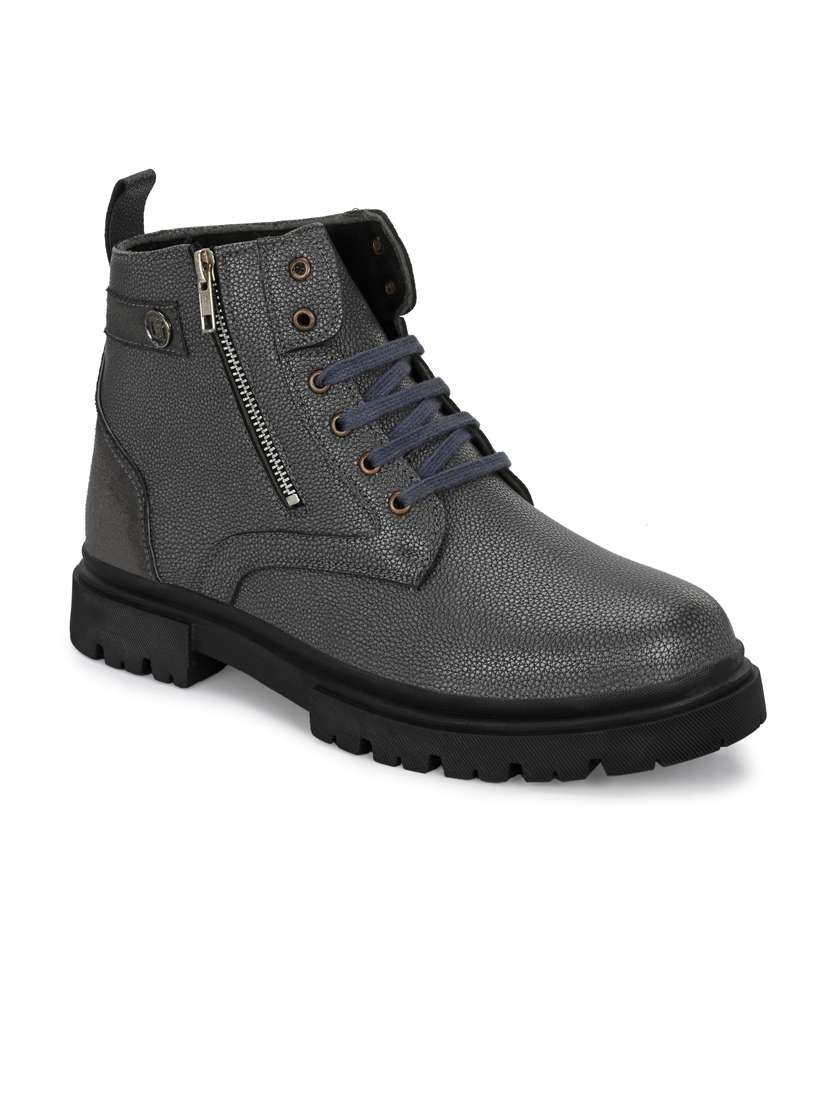 grey solid ankle boot - 21057169 - Zoom Image - 0