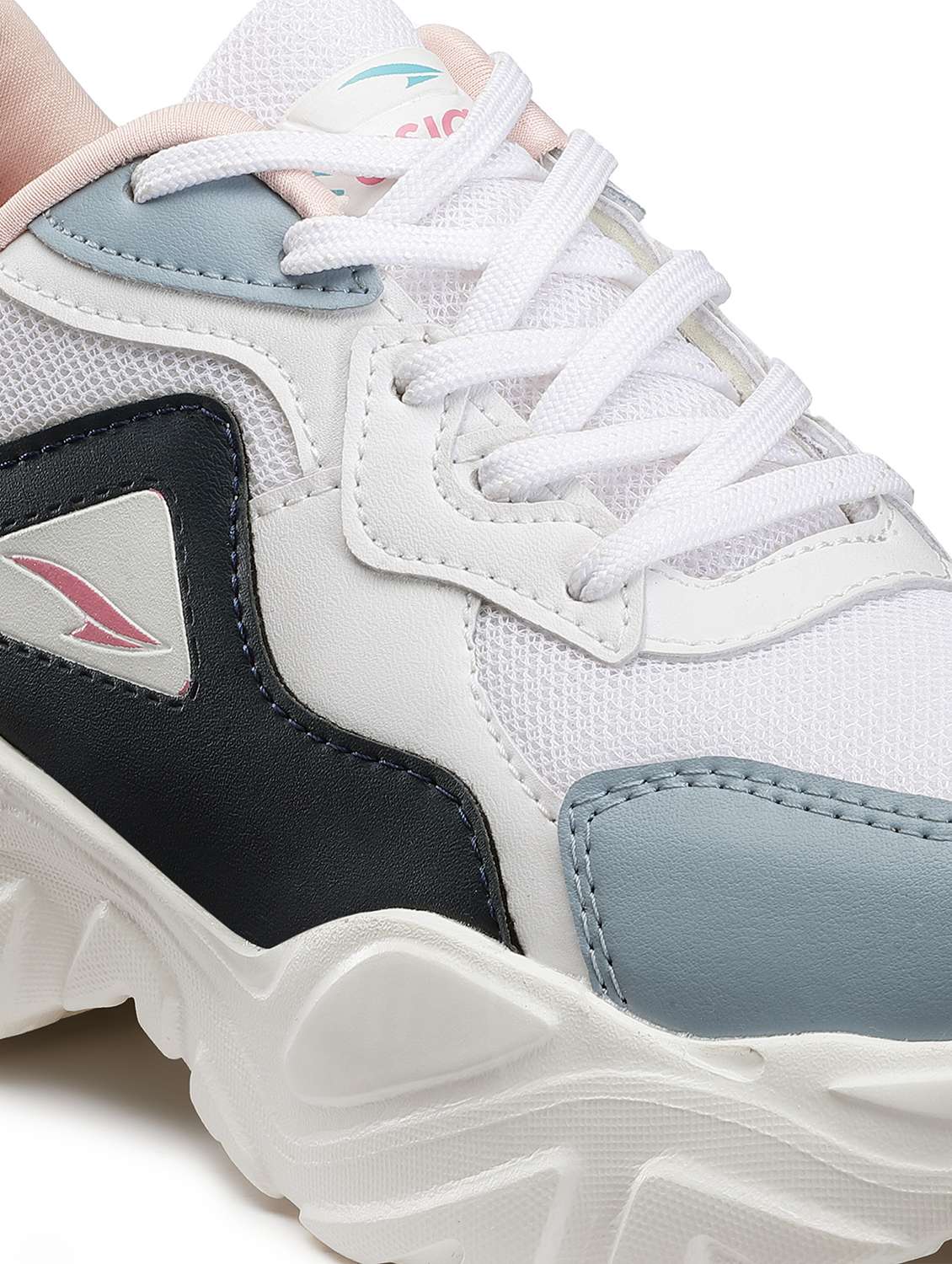 white lace-up sports shoes - 21057197 -  Standard Image - 5