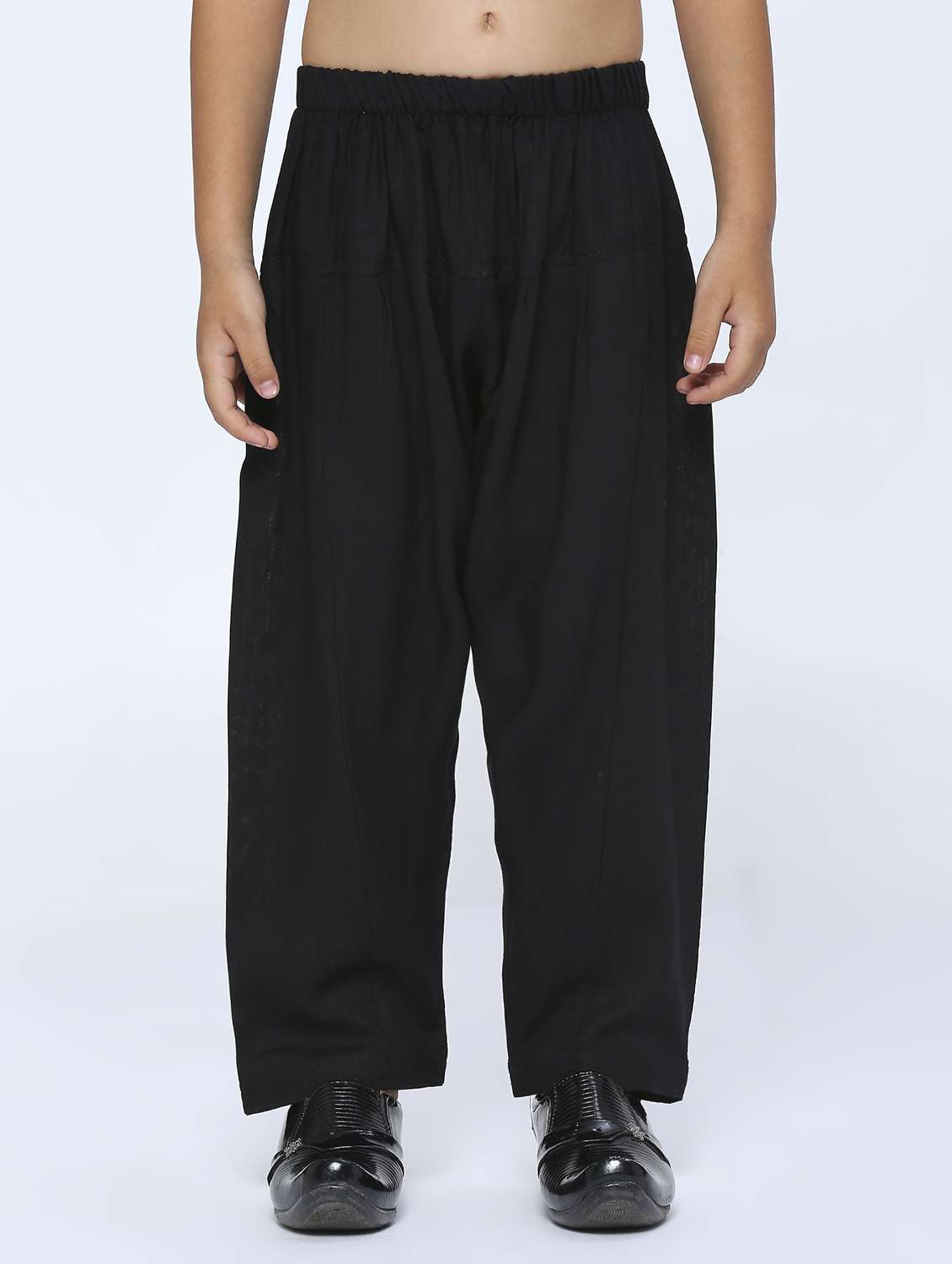 boys solid kurta & bottom set - 21057461 -  Standard Image - 3