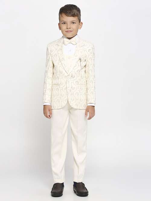 cream cotton blend suit set - 21057499 -  Standard Image - 0