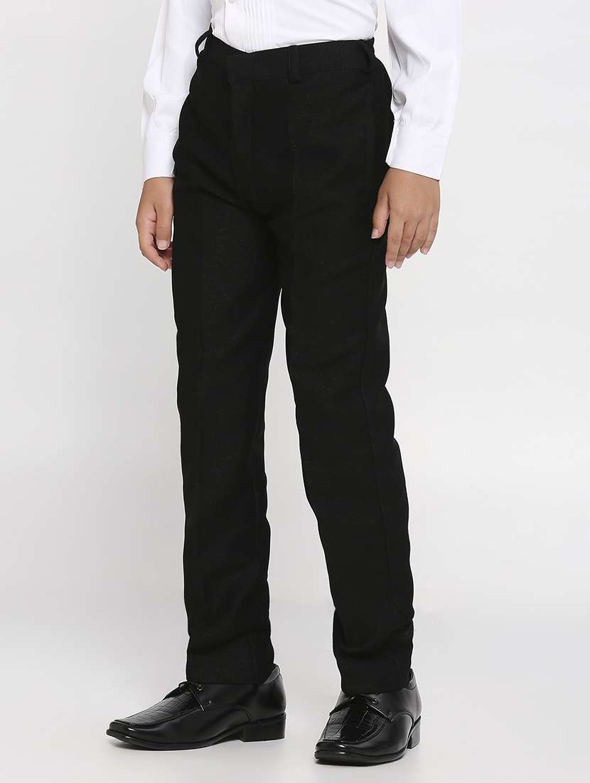 black cotton blend suit set - 21057552 -  Standard Image - 3