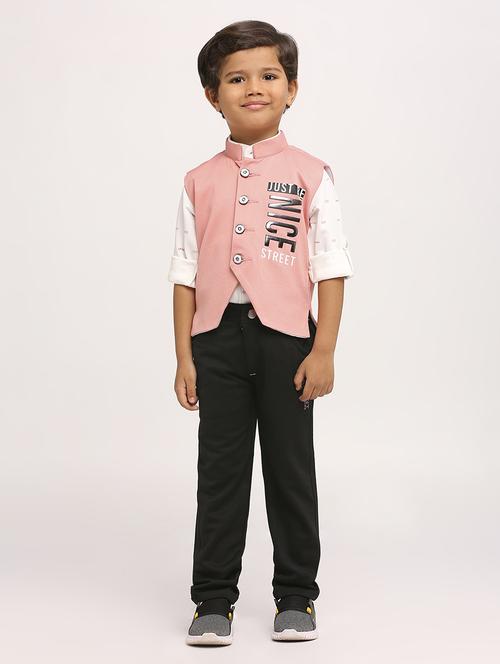 peach cotton lycra suit sets  - 21057618 -  Standard Image - 0