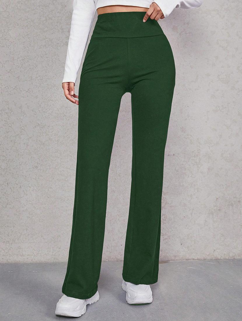 solid flat front bootcut trouser - 21057763 - Zoom Image - 0