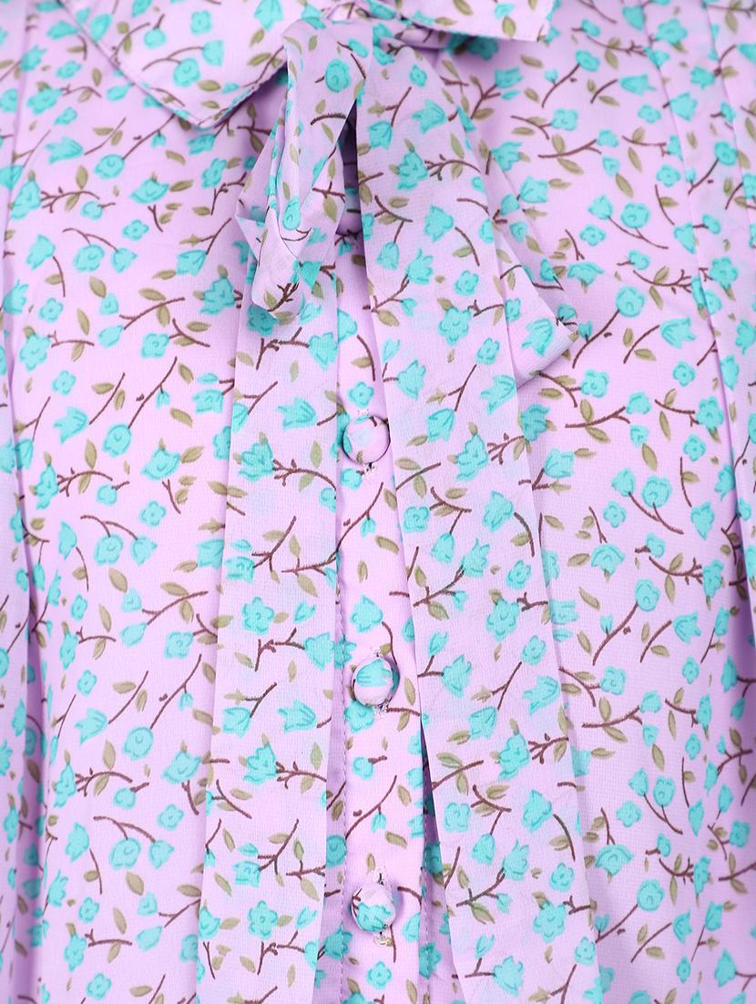 lavender printed cotton top - 21058103 - Standard Image - 5