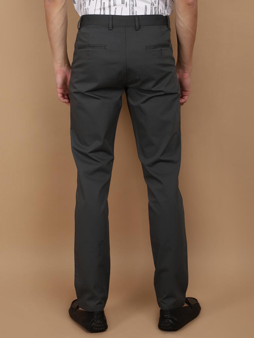 grey cotton chinos casual trousers - 21058255 - Standard Image - 3