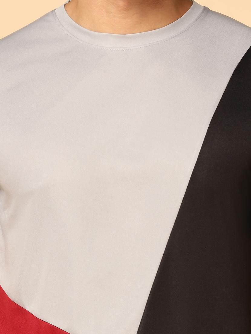 men short sleeve color block t-shirt - 21058925 - Standard Image - 3