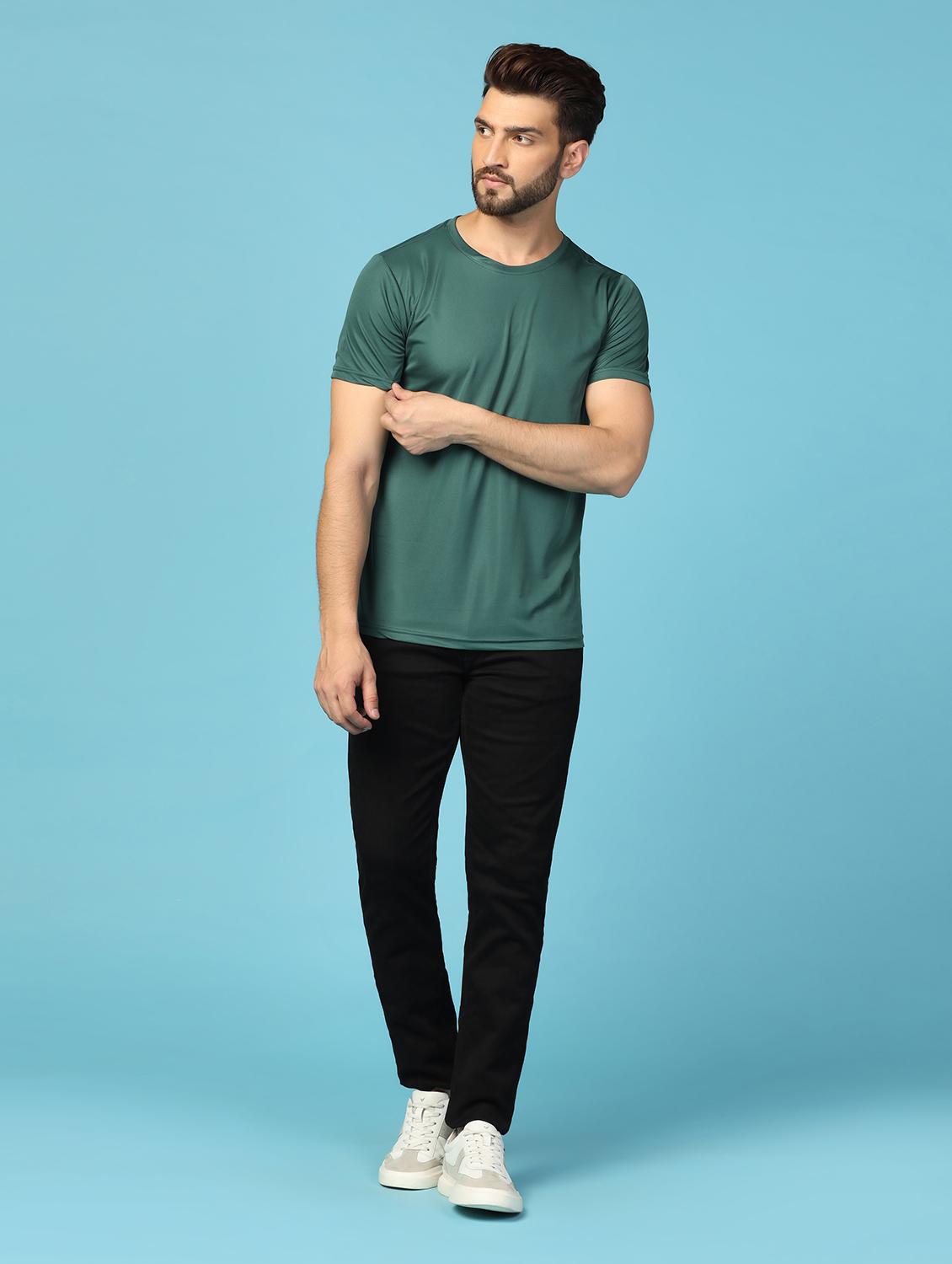 men short sleeve plain t-shirt - 21058937 - Standard Image - 3