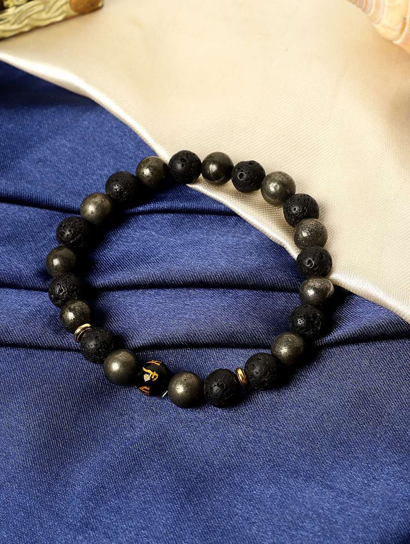 black crystal beaded bracelet - 21059231 -  Zoom Image - 0