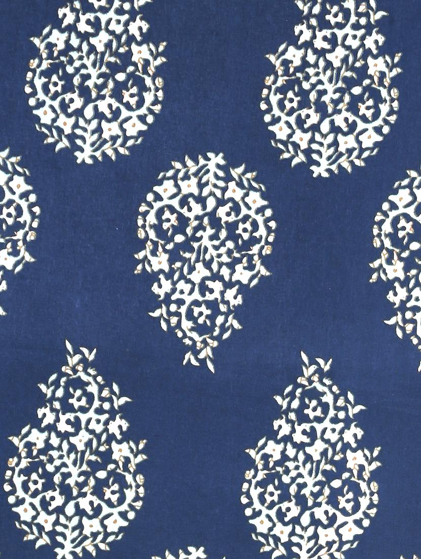 texstylers blue cotton 260 tc floral print 60 x 90 inches single bedsheet - 21059281 - Standard Image - 3