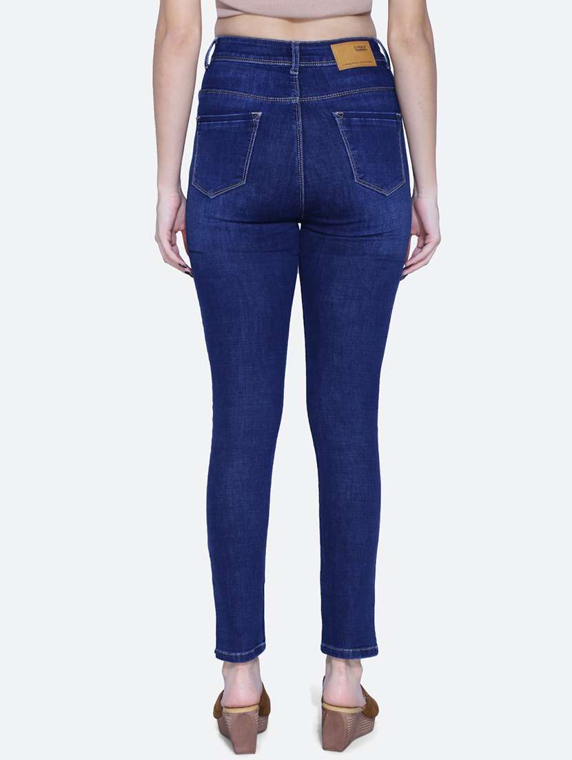 women blue washed denim jeans - 21059670 -  Standard Image - 3