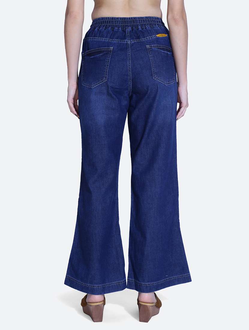 women blue distressed detailed denim jeans - 21059771 - Standard Image - 3