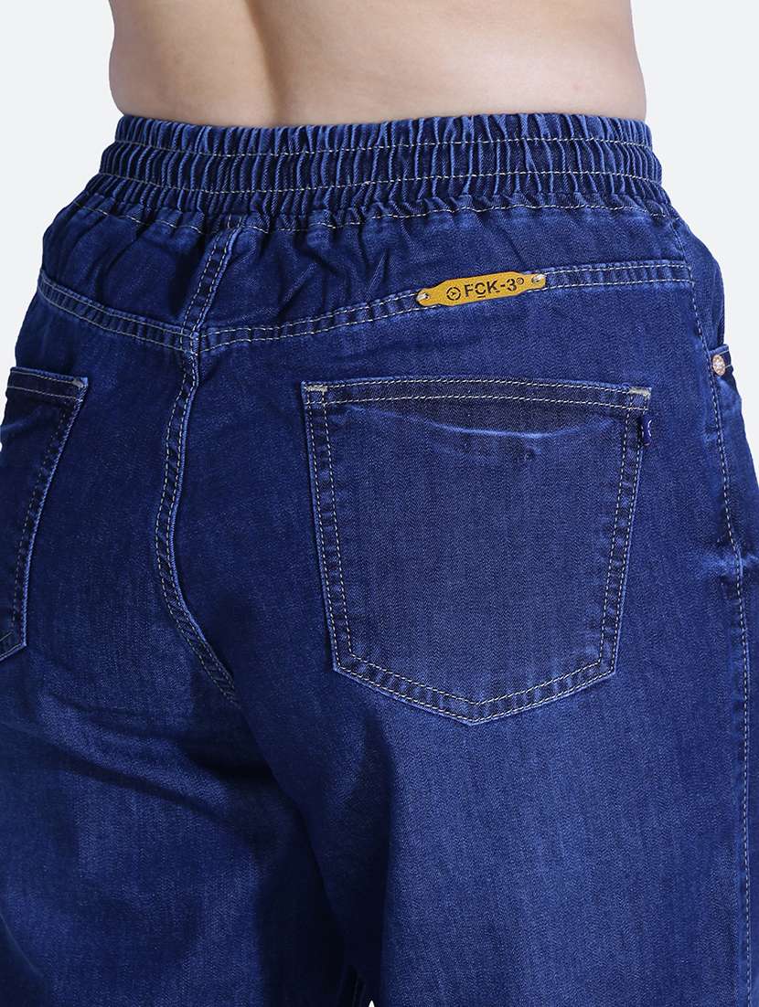 women blue distressed detailed denim jeans - 21059771 - Standard Image - 5