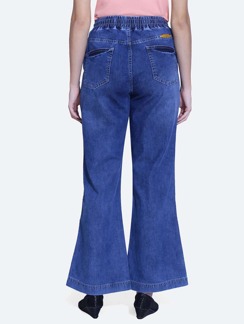 women blue distressed detailed denim jeans - 21059777 -  Standard Image - 3