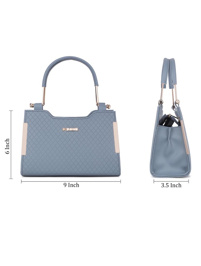 grey textured handbag - 21060904 - Standard Image - 3