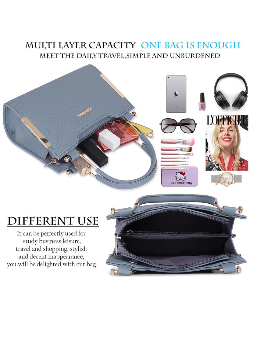 grey textured handbag - 21060904 - Standard Image - 5