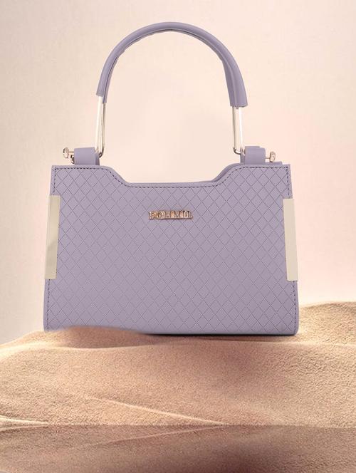 purple textured handbag - 21060905 -  Standard Image - 0
