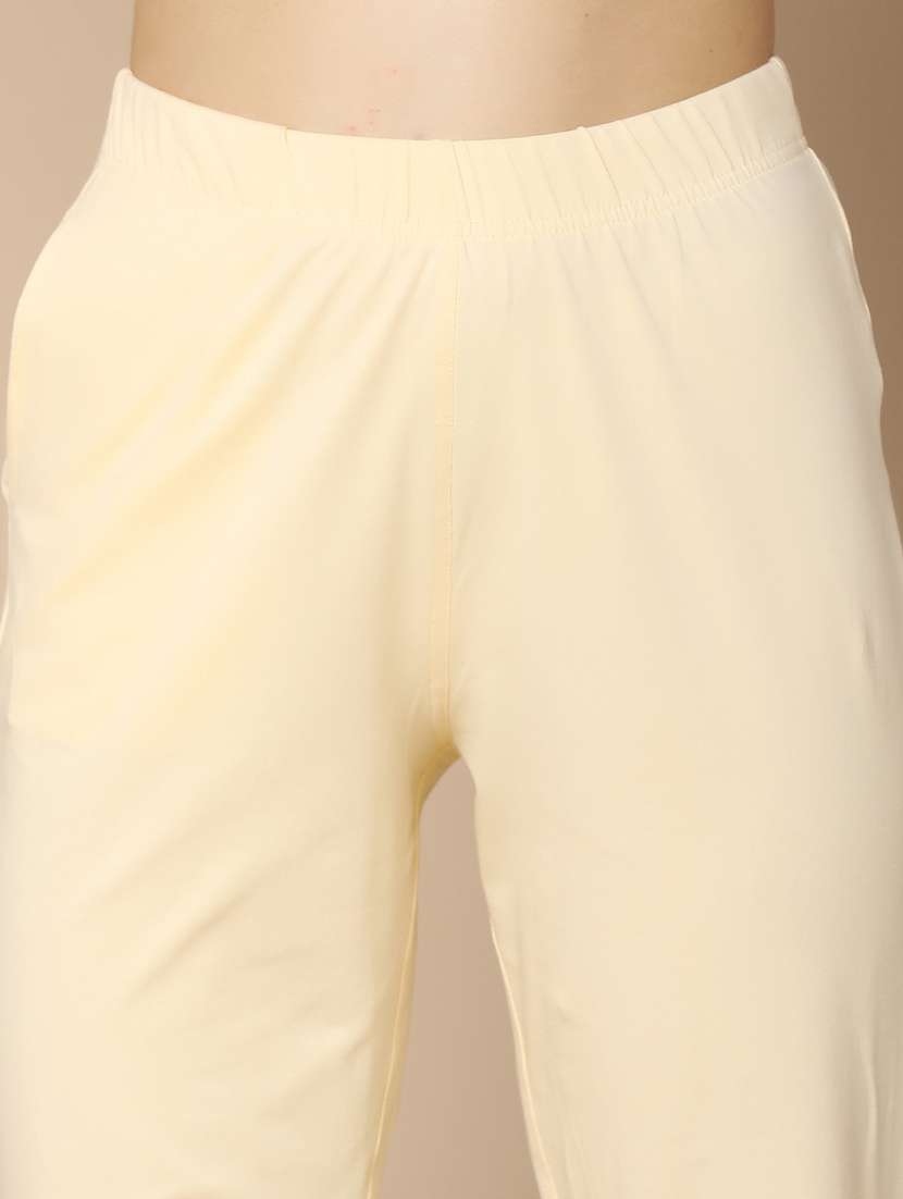 cream cotton flat front trouser - 21061651 -  Standard Image - 5