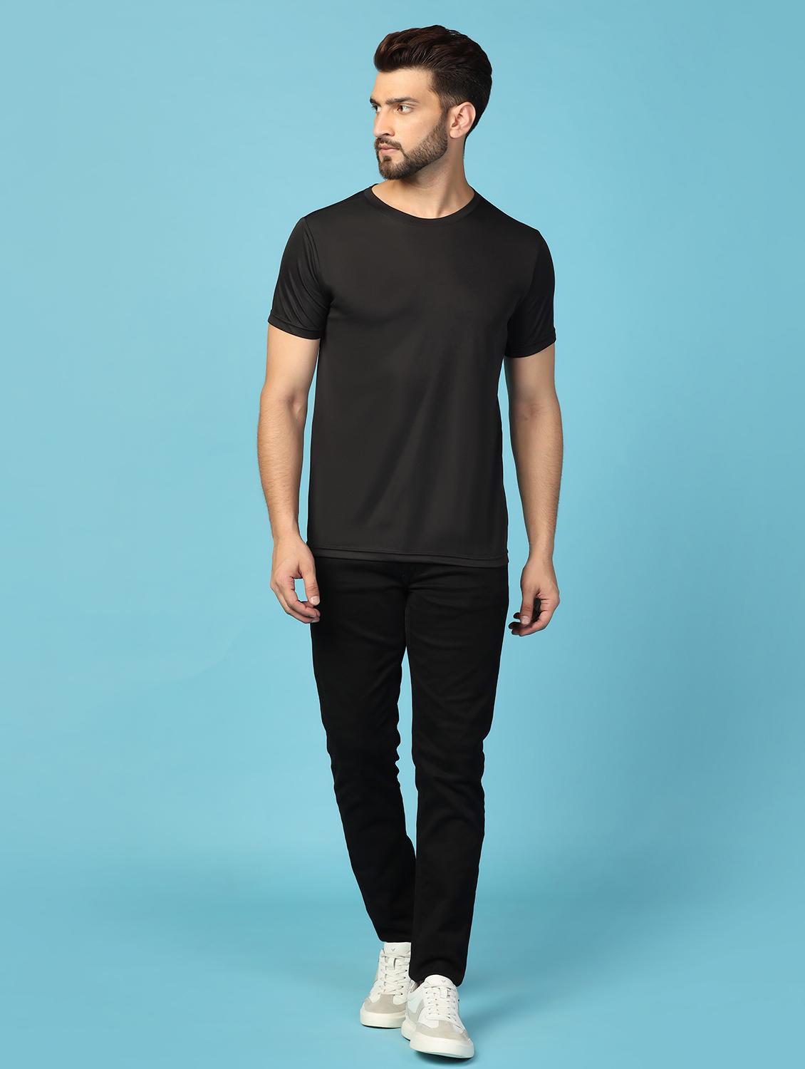 men round neck plain t-shirt - 21062139 - Standard Image - 3
