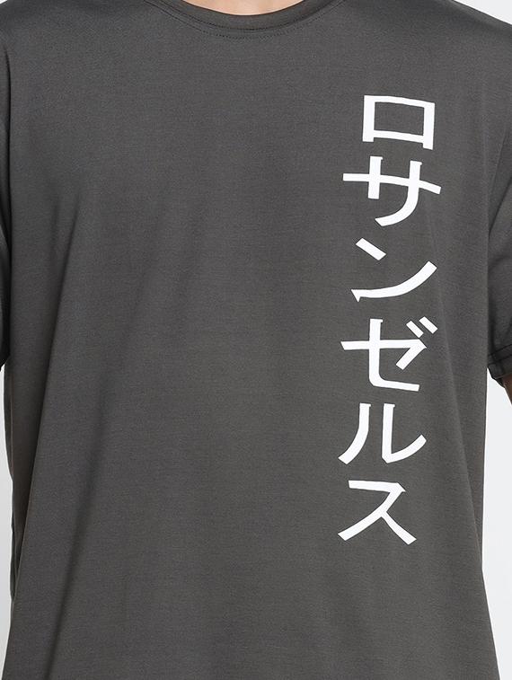 men round neck placement print t-shirt - 21062357 - Standard Image - 3